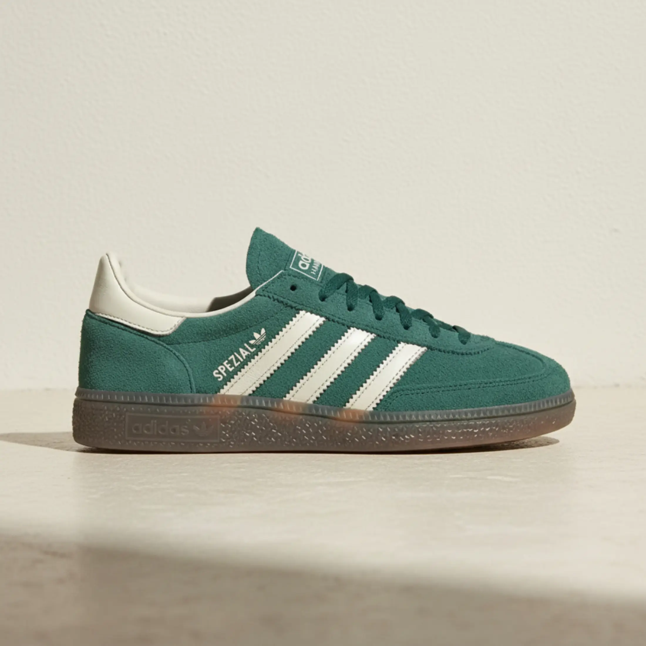 adidas Handball Spezial Collegiate Green Cream White Women's Fashion Shoes New