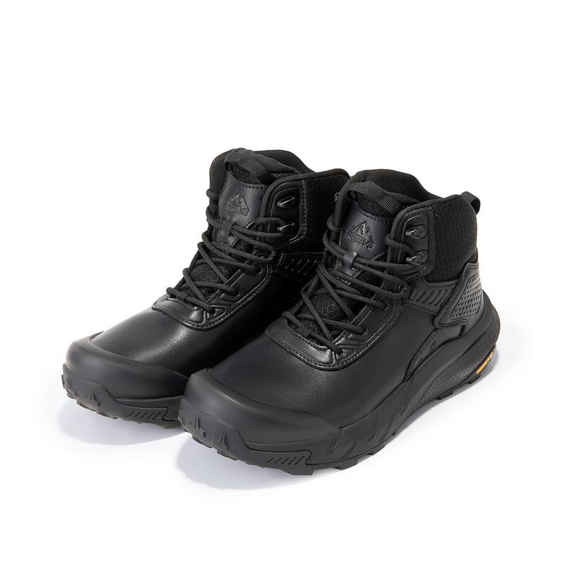 NORTIV 8 VaporGuard Men's Waterproof Military Tactical Boots Black Closed Ankle-high Design YKK Zipper Hook-Loop Strap Closure Breathable Durable