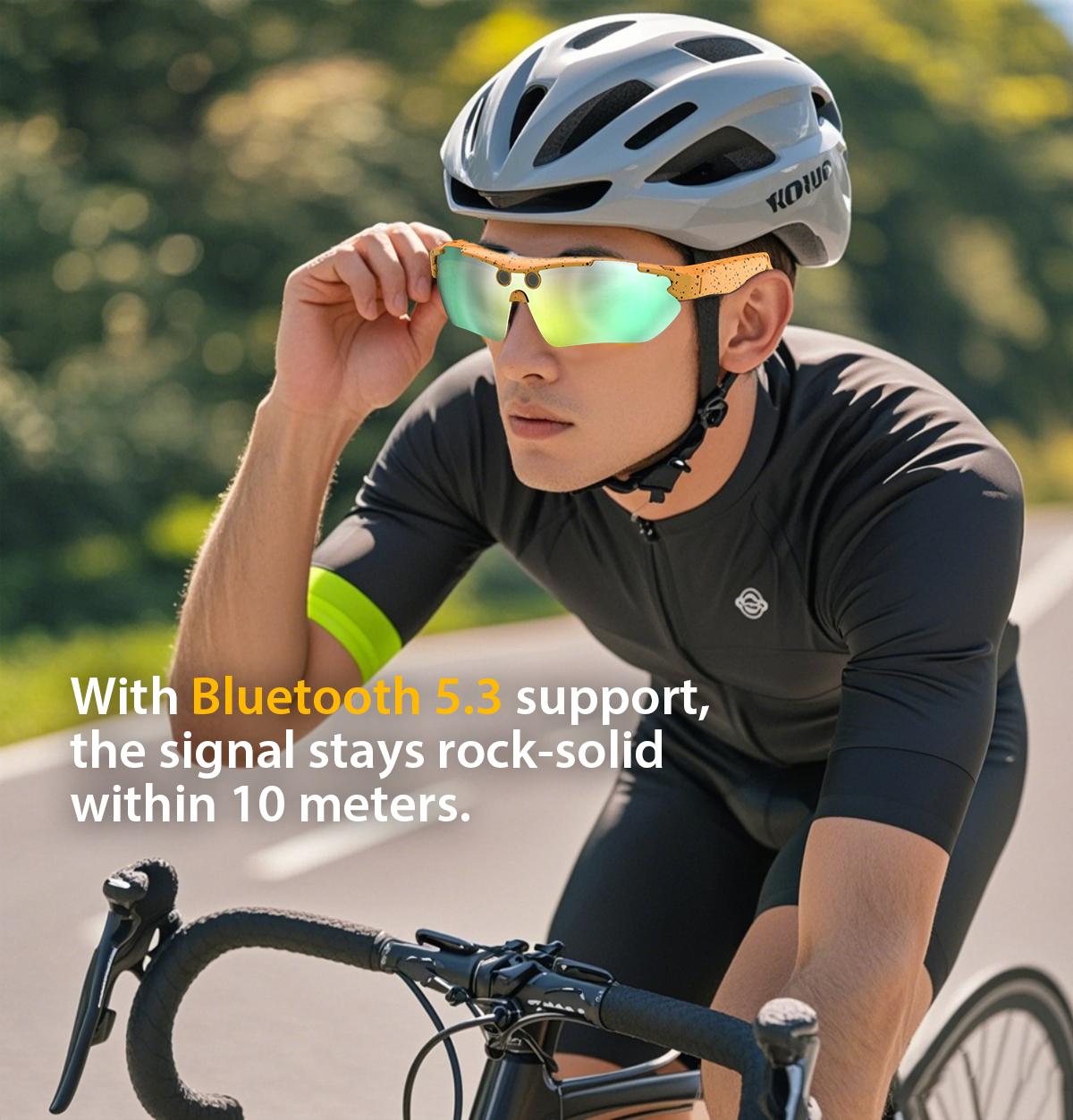 AI Smart Sports Camera Glasses: 2K Video/Photo + 260mAh Long Battery + HD Calls | Waterproof for Cycling/Skiing/Hiking | Easter gift