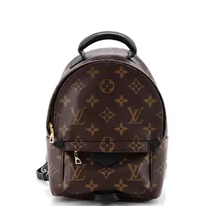 Pre-owned Louis Vuitton Canvas Coated Backpacks Palm Springs Backpack Monogram Canvas Mini by Rebag