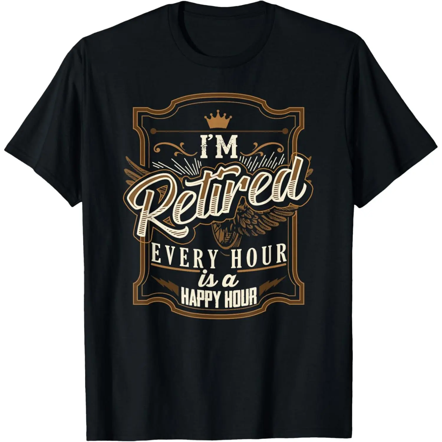 Men's Funny Retirement Graphic T-Shirt, Casual Short Sleeve Streetwear Top in Soft 100% Natural Cotton for Daily Wear, Tshirt