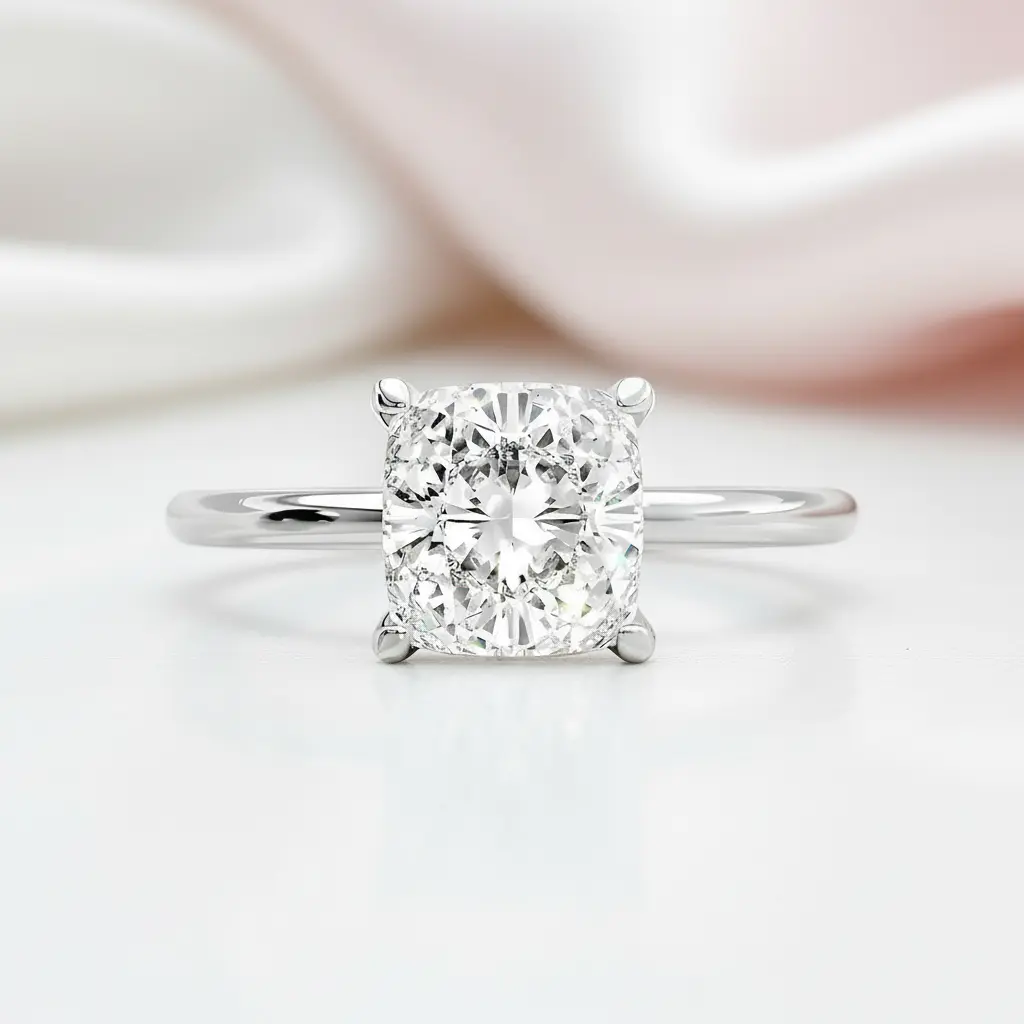 2.5ct Princess Cut Diamond Option Engagement Ring