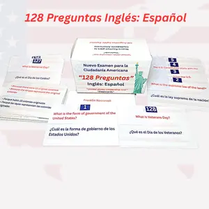 Civics Study Flashcards 128 Questions Updated Edition 2026 for U S Naturalization Test Review Portable Educational Aid