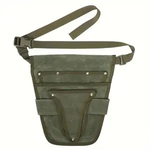 Garden Tool Belt Canvas Belt with Multiple Pockets, Portable Durable Tool Bag for Men & Women, Ideal Gardening Accessory