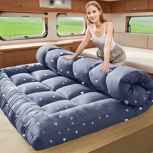 Queen Size Thick Cooling Mattress Topper - 1500GSM Thick Down Replacement, Breathable and Soft Bed Topper with Cooling Technology, Spinal Support and Motion Isolation