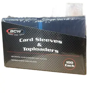 BCW 100 Count Toploaders Standard 3x4 w/ 100 Penny Sleeves Card Hobby Box