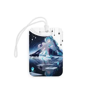 Miku Anime-Inspired Luggage Tags, Personalized Travel Accessory for Gamers, Fans, Perfect for Vacation, Birthdays & Holidays