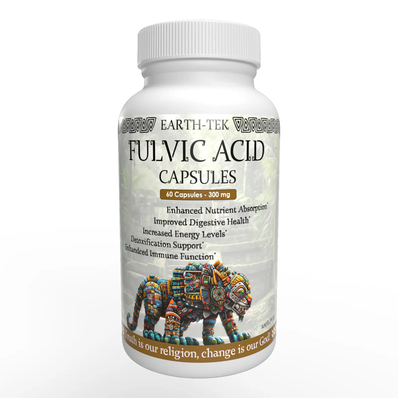 Earth Tek Pure Fulvic Acid Capsules – 100% Natural Detox & Mineral Boost, Health...