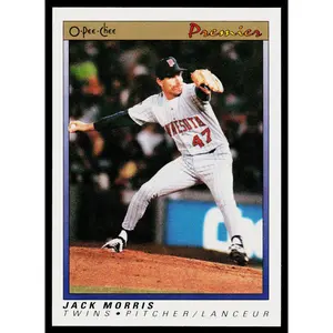 Jack Morris 1991 O-Pee-Chee Premier #84 Minnesota Twins