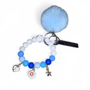 I Love You, As*Hole Women’s Silicone Beaded Keychain