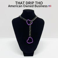 Purple Heart-Black Chain