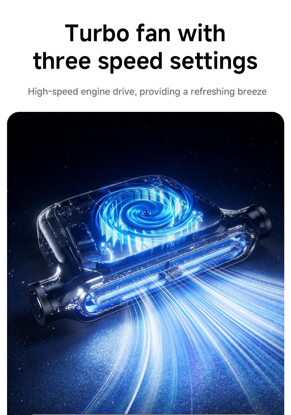 2026 Upgraded Car Fan, Mini Portable USB Cooling Fan for Driver & Passenger Seat, 3 Wind Speeds Quiet Backseat Headrest Neck Fan for Kids Baby, Universal Vehicle Accessories for Car Jeep Van RV Truck