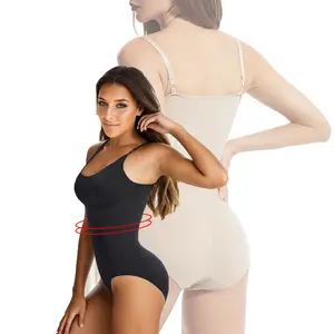 Ladies Elegant Tight One Piece Breathable Bodysuit Solid Colour Shapewer for Women