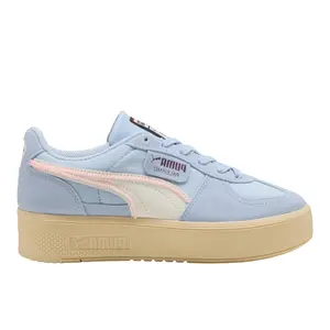 PUMA Womens Palermo Elevata Gentle Meld Platform Lace Up Sneakers Shoes Casual - Blue
