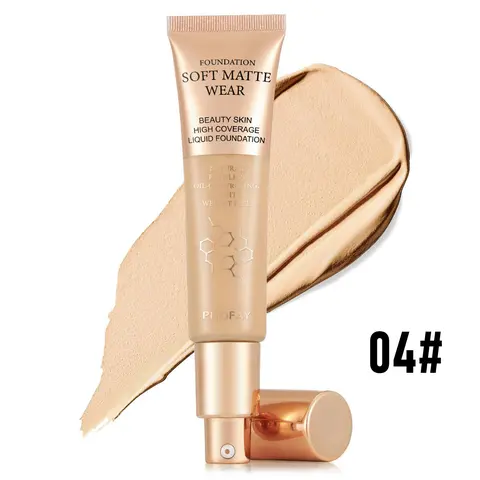 Hydrating Liquid Foundation, Long - Lasting Makeup and Lightweight, Medium Coverage & Semi-Matte Blend Concealer