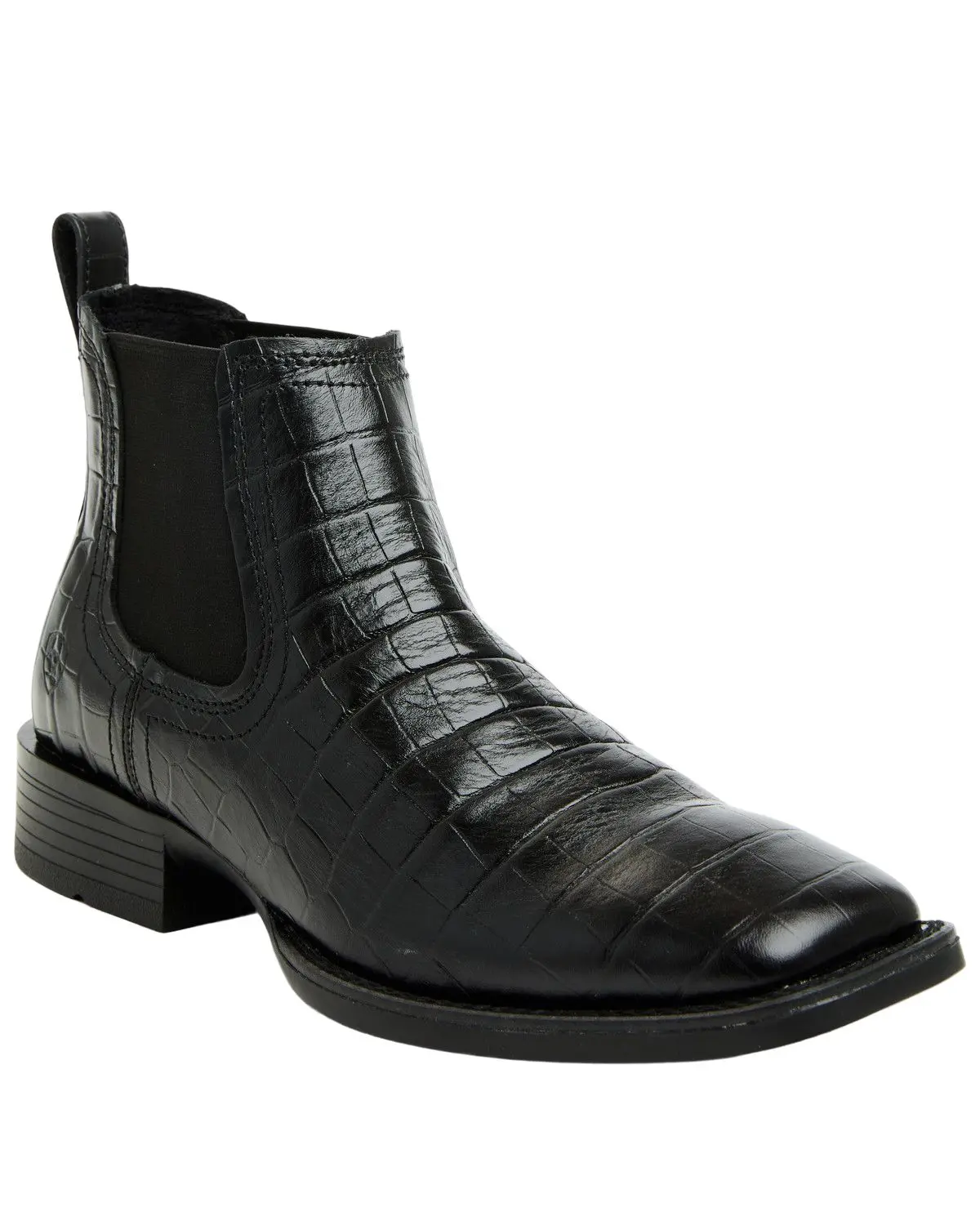 Ariat Men's Men'S Booker Crocodile Print Chelsea Boot Broad Square Toe - 10074163