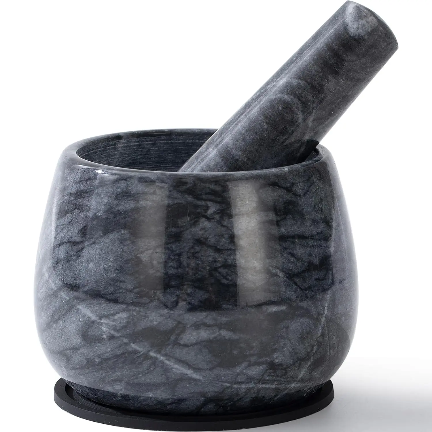 Heavy Duty Mortar and Pestle,  Marble Mortar and Pestle Set,    Make  Guacamole, Salsa, Pesto, Stone  Bowl, 1.5 Cup