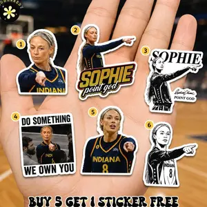 Sophie Cunningham Sticker, Sophie Basketball Point Guard Sticker Magnet, Funny Basketball Fan Decal, Athlete Gift, Waterproof Sports