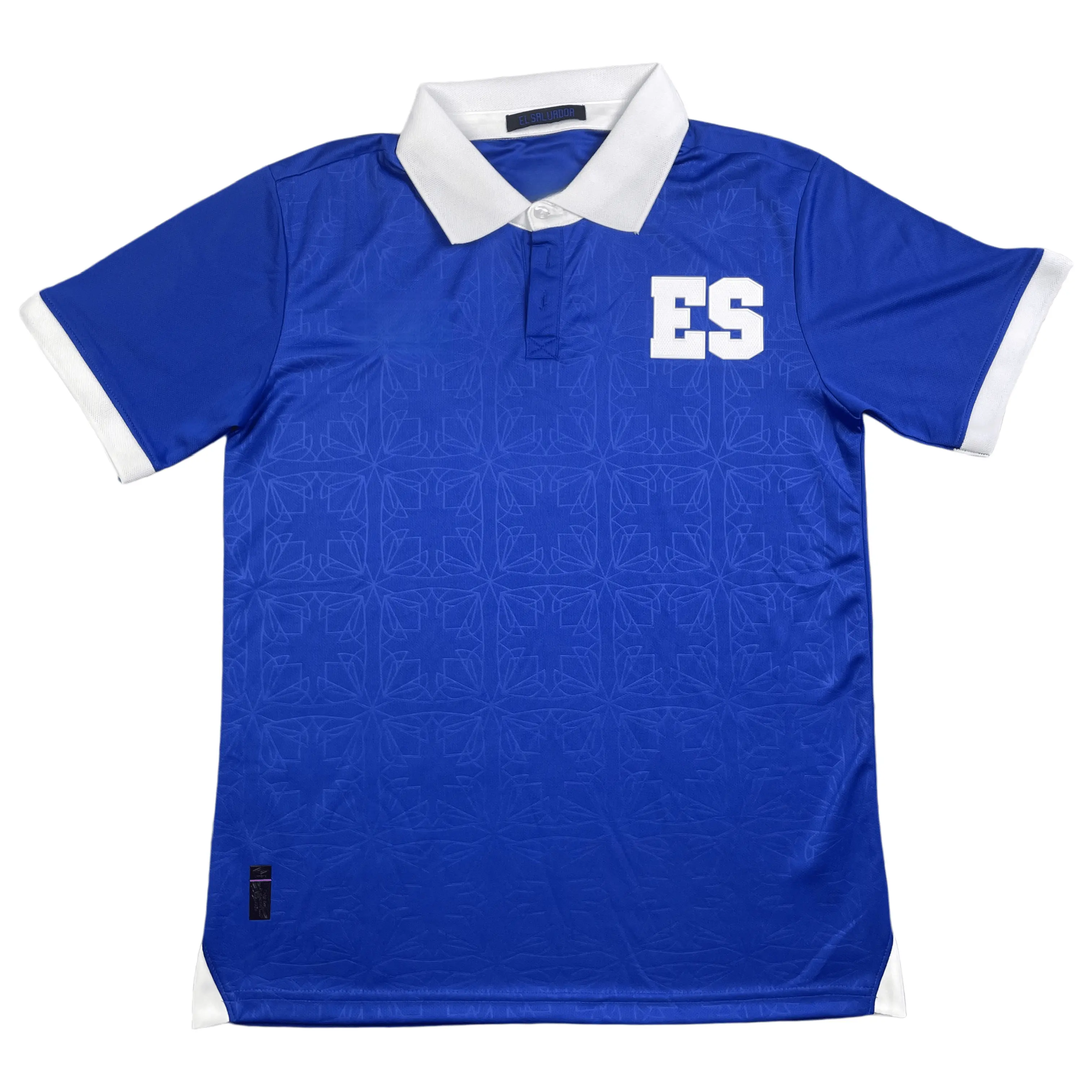 2024 2025 Home Retro Blue Short Sleeved Soccer Jersey