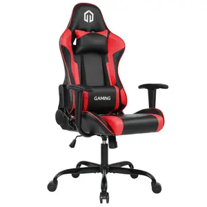 LSSPAID Gaming Chair  For Home Office With Wheels, Lumbar Support, Adjustable Headrest And Flip-Up Armrest，Esports Chair