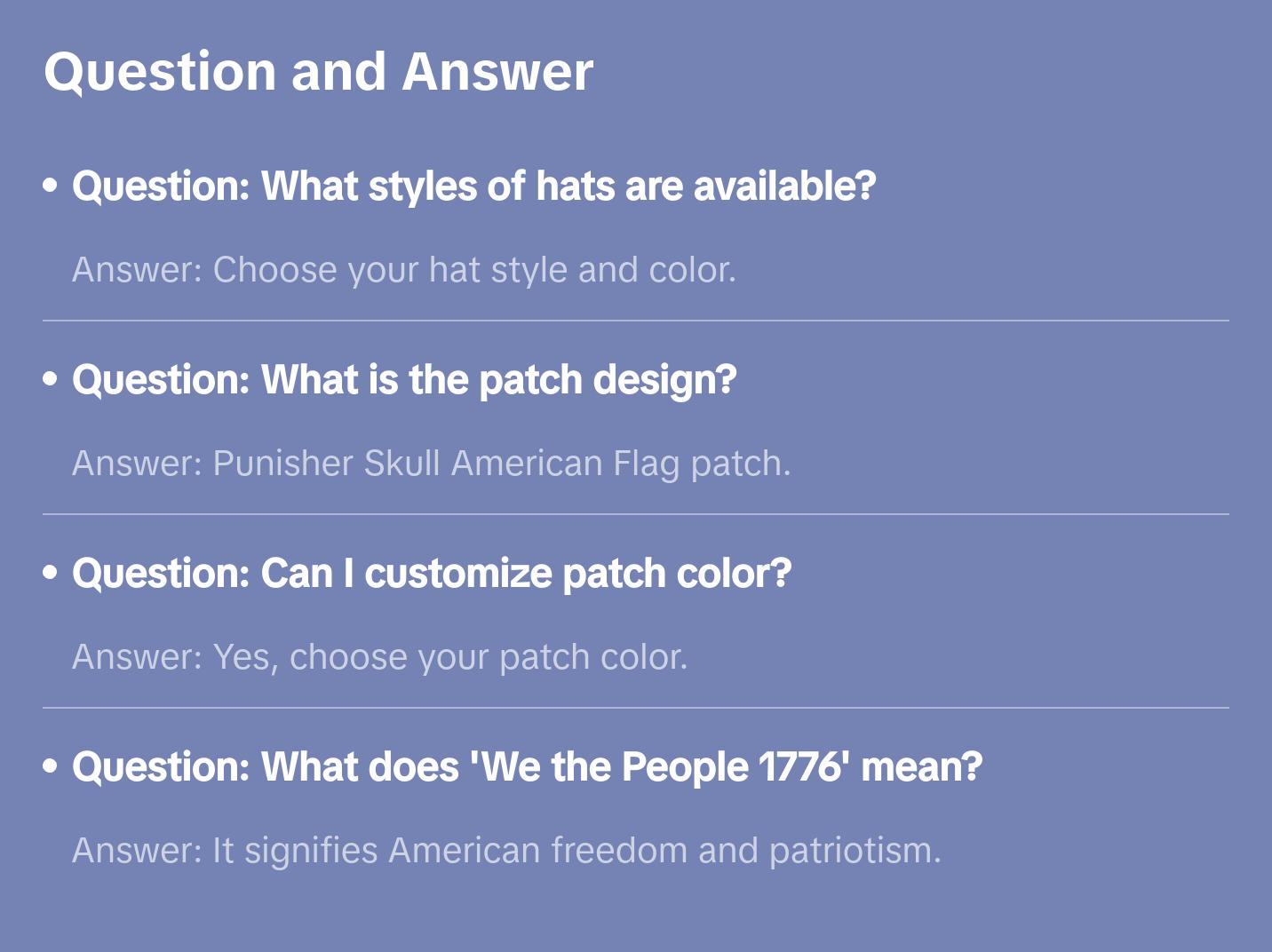 We The People 1776 Skull Flag Patch Hat