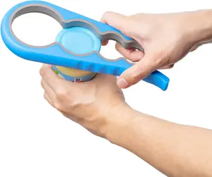 Anti-Skid Jar Opener - Rubber Can Opener with Rubber Grippers for Small Hands, Easy to Use, Great Kitchen Gadgets for Stubborn Lids, Caps & Bottles