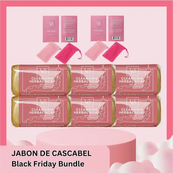 6× CLEANSING HERBAL SOAP & 4 SOAP SAVER