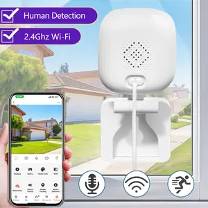 HD Window Outdoor Camera for Home Security with AI Full-Color Night Vision,2.4GHz WiFi Indoor Camera,Person & Motion Detection,Real-Time Alerts,2-Way Audio