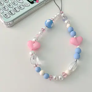 Pink Hearts  Phone Charm - Trendy Y2K Phone Chain- Kpop Keychain-Party favors