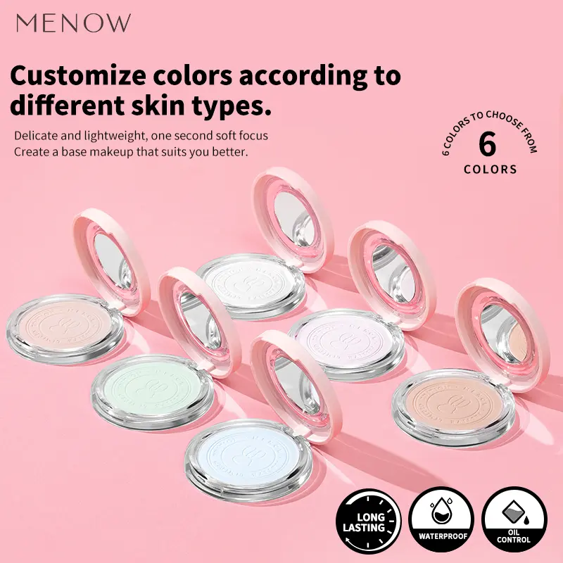 MENOW Rabbit Powder Compact, Oil-control, translucent setting powder. Provides 12H oil control and longlasting coverage, Pore-minimising, Waterproof, Sweatproof, Lightweight and non-cakey