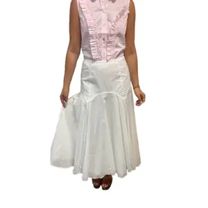 White Circle Skirt