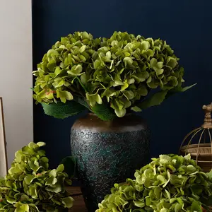 6pcs Pink Large Realistic Artificial Hydrangeas, Fake Blossom Plants, 18.5 Inch Decorative Flowers, Can Be Used for Bouquets, Table Centerpieces, Indoor Home Decor, Office, Farmhouse Decor Mother's Day Valentine's Day Gifts