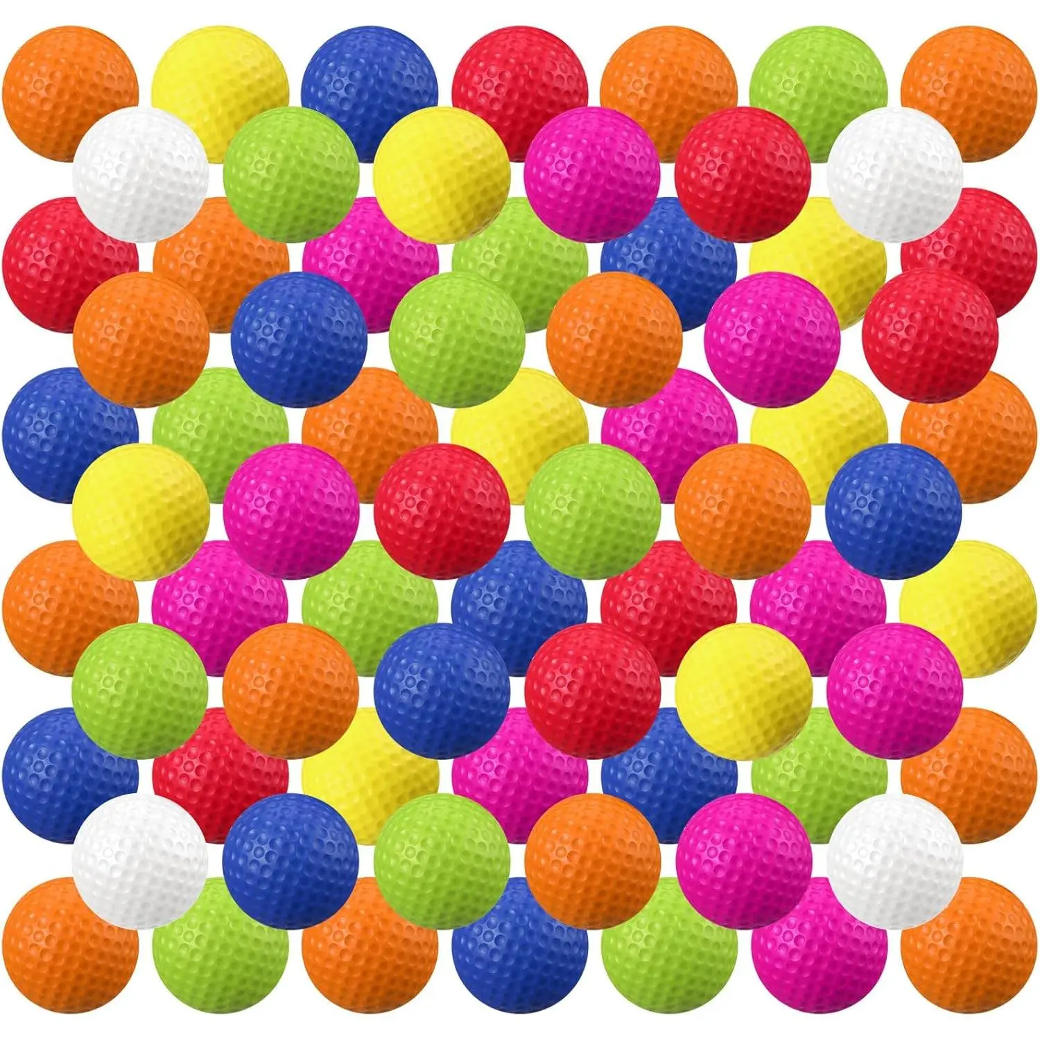 80 Pcs Foam Golf Balls Practice Balls Realistic Feel and Flight Sport Training for Indoor or Outdoor Backyard Golf Training