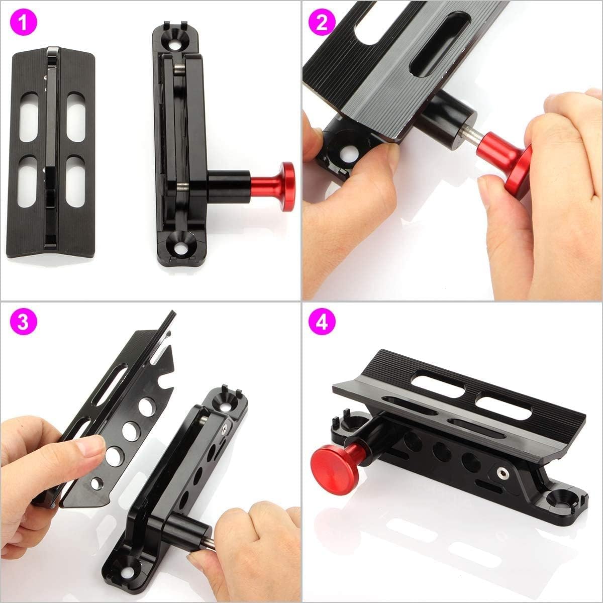 Roll Bar Fire Extinguisher Mount Holder for Jeep Wrangler TJ JK JL Vehicle, Adjustable Quick Release Bracket