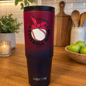 Stainless steel cup with a beautiful decor