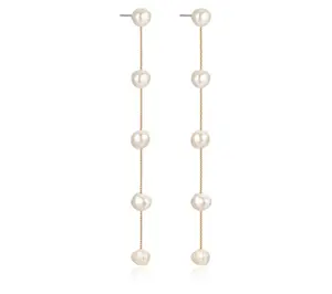 Ettika Dripping Cultured Pearl Drop Earrings