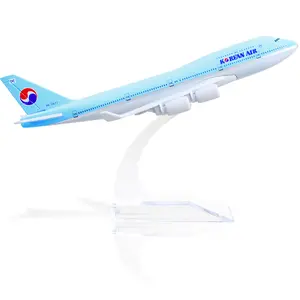 Boeing 747 Korean Air 1:400 Model - MH747MKRA 16CM Jumbo Jet Replica, South Korean Aviation Collectible, Aviation Gift, Compact Desk Decor