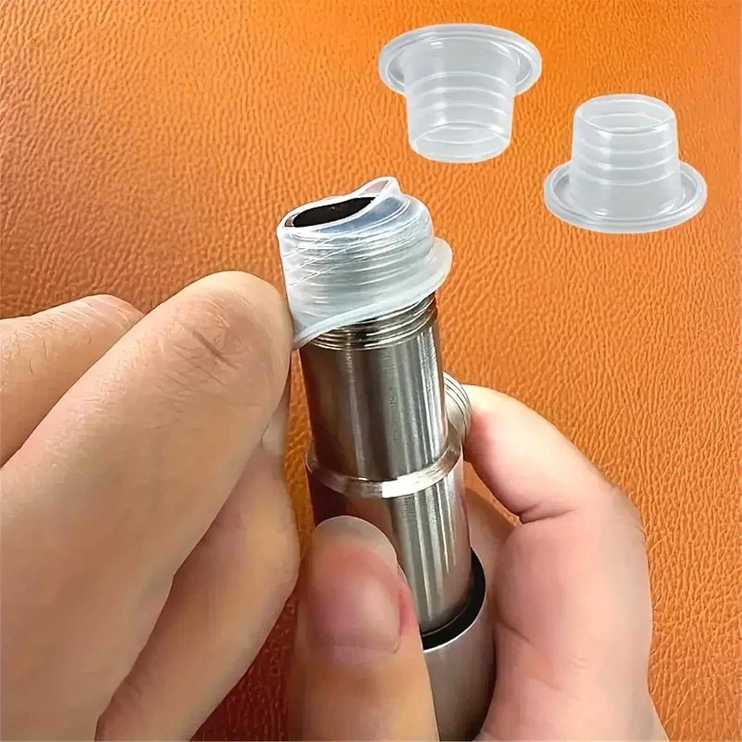 Faucet Leak-Proof Sealing Gasket, 30pcs Silicone Raw Material Belt Hose Sealing Washer Plug for Faucet Triangle Valve, White