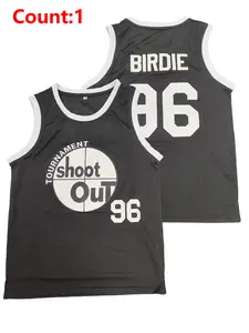 Men's Birdie #96 Basketball Jersey, Embroidered Letters, S-3xl Sizes Available, Perfect for Fans & Daily Wear