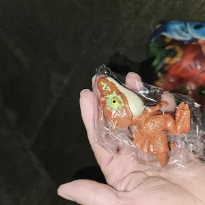 Jurassic World 5 PCS Painless Biting Finger Dinosaur Toy Set for 3+ Kids, Movable Mouth, Fun Birthday Gifts, Easter Basket Stuffers and Egg Fillers