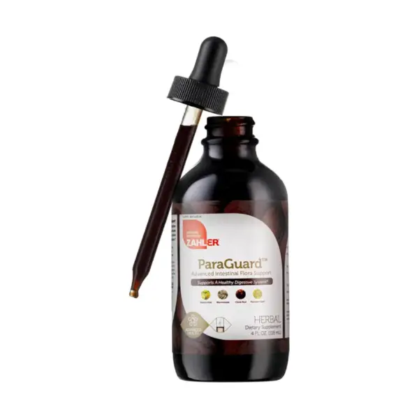 Zahler ParaGuard Liquid Drops 4 oz Herbal Cleanse with Wormwood Garlic Bulb Clove Pumpkin Seed Non-GMO for Digestive Support & Gut Health Supplement -
