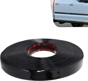 .FT Car Exterior and Interior Molding Trim, Glossy Black Car Side Molding Trim, ScratchProof Self Adhesive Bumper Window Door Body Side Decor Strip, Universal for All Vehicles (Black)