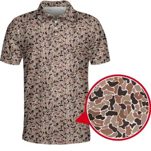 Hunters Hideaway Polo Shirt, Funny Brown Golf Shirt, Breathable Moisture-Wicking Unisex Sportswear, Full Color Range, Find Your