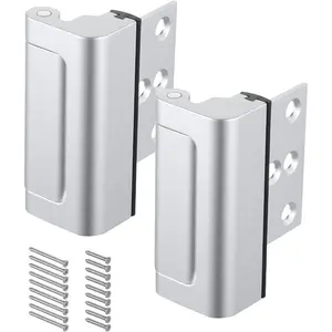 VEVOR Heavy Duty Door Stopper, 2 Pack, Door Stop Wedge for Bottom, Premium Zinc Alloy and Dual-Sided PVC Non-Slip Pads, with 2 Self-Adhesive Wall Protectors, Suitable for Various Types and RoomsVEVOR Super Brand Day