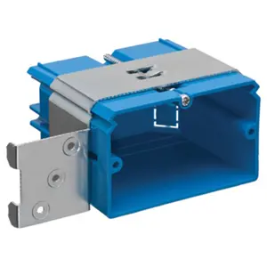 212 MAIN Thomas & Betts B121ADJH Single Gang Horizontal Flush Adjustable Box with Clip-On Bracket, Wall Mounting Flush-Fit Electrical Box for Sailing Water Sports