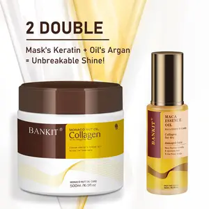BANKIT Collagen Deep Repair Hair Conditioner 500ml with Monaco Nut Oil for All Hair Types Chemical Free Nourish Shine Strong Haircare