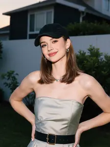 Women Girls Adjustable Fit Baseball Cap Wig, Short Straight Bob Design, Fiber Material, All-Season Wear, Stylish Hair Accessory