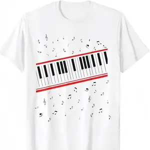 Michael Jackson "Beat It" Graphic T-Shirt, Iconic Piano & Music Notes Shirt, Retro 80s Pop Culture Tee, Unisex King of Pop Tribute Top, Gift for MJ Fans