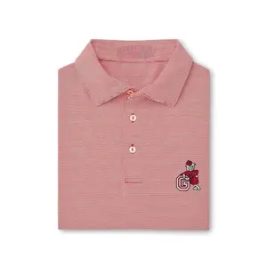 Vintage Dawg Jubilee Stripe Performance Polo – Men’s Breathable Golf Shirt, Casual Athletic Polo with Lightweight Comfort & Classic Style
