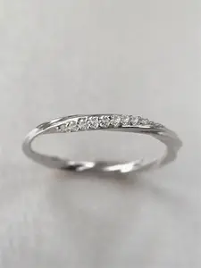 Elegant Rhinestone Decorated Ring, Adjustable Ring, Fashion Twist Design Accessories for Party, Daily Clothing Decor for Girl and Women, Elegant Glittering Ring without Box